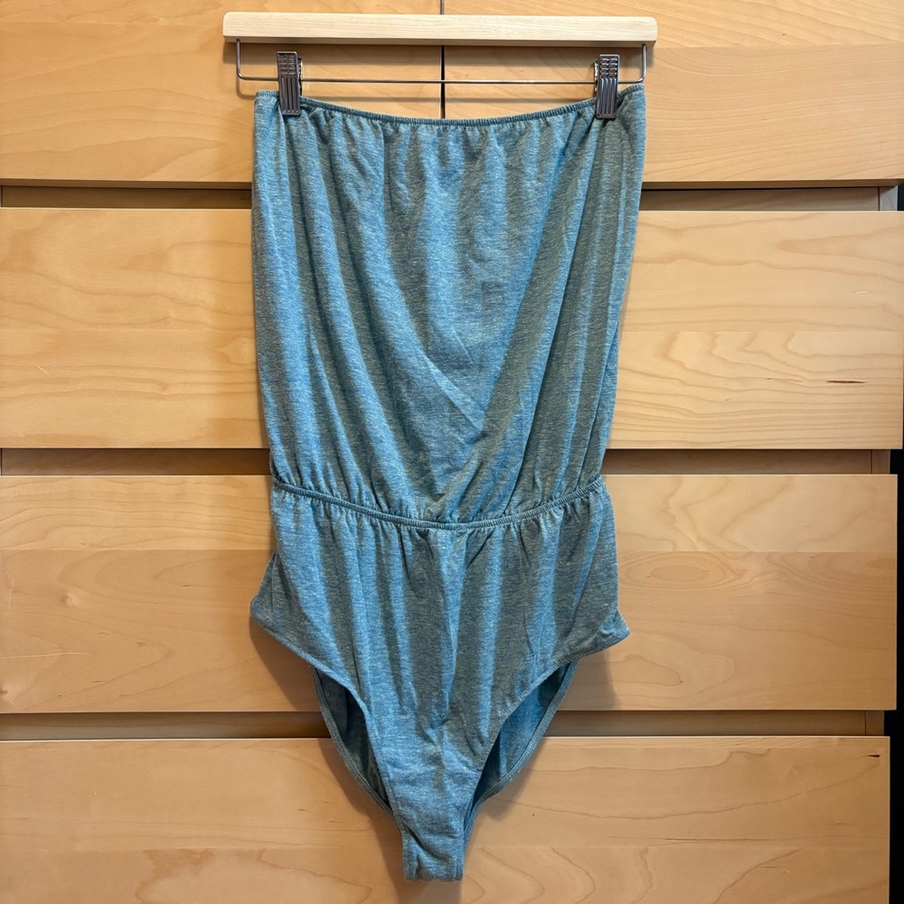 American Apparel Tri-Lemon High Waisted Body Suit Brief Romper, Size: L